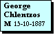 Text Box: George
Chlentzos
M 15-10-1887

