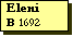 Text Box: Eleni
B 1692
