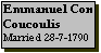 Text Box: Emmanuel Con Coucoulis
Married 28-7-1790
