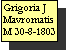 Text Box: Grigoria J Mavromatis
M 30-8-1803

