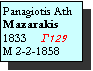 Text Box: Panagiotis Ath  Mazarakis
1833     Γ129
M 2-2-1858
