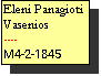 Text Box: Eleni Panagioti Vasenios
----
M4-2-1845
