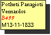 Text Box: Potheti Panagioti Vernardos
B499
M13-11-1833
