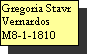 Text Box: Gregoria Stavr Vernardos
M8-1-1810

